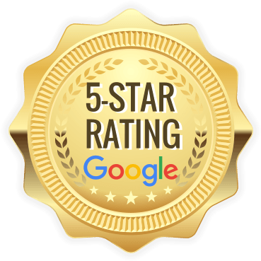 5-star rating on Google