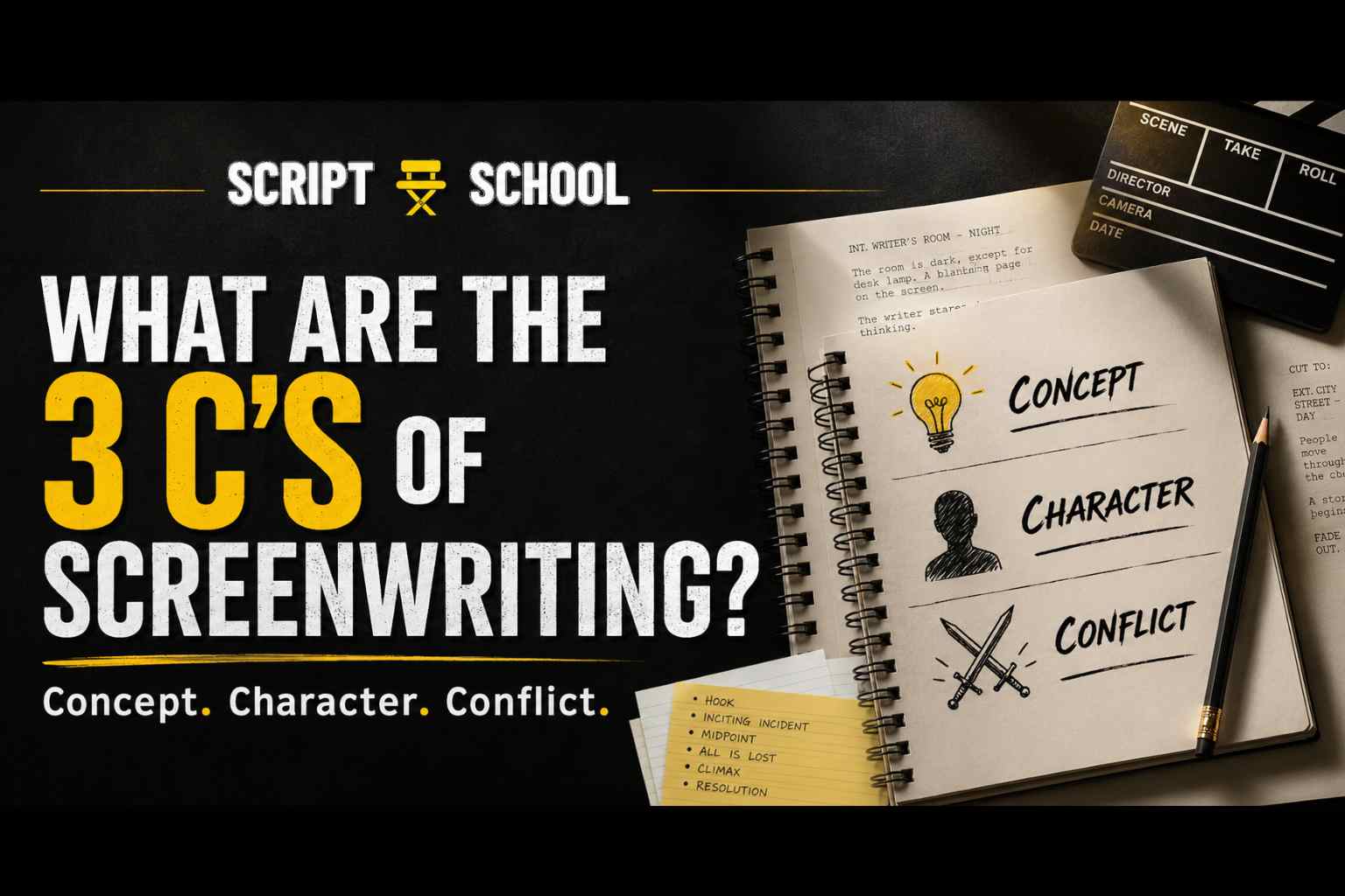 What Are the 3 C's of Screenwriting