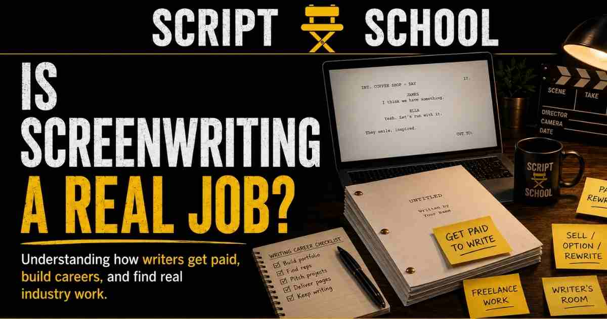 Is Screenwriting a Real Job You Can Make Money From