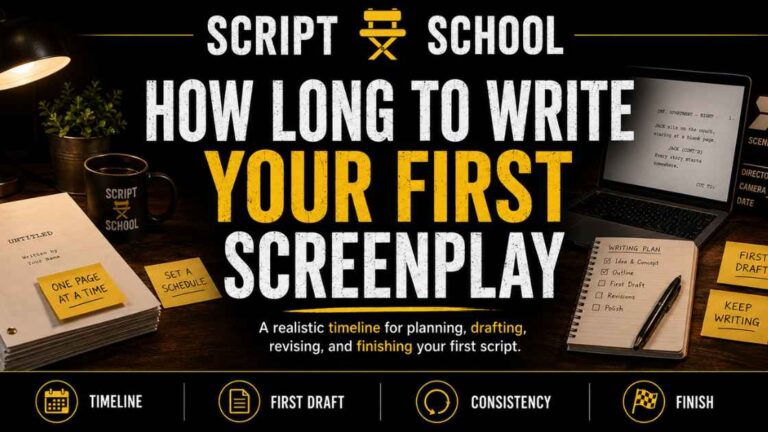 How Long Does It Take to Write Your First Screenplay